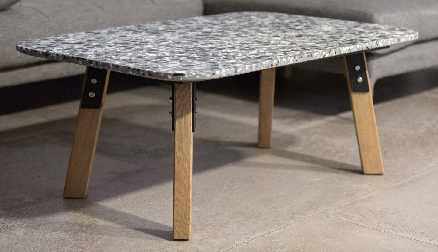 Terrazzo konferenčný stolík 70x100cm