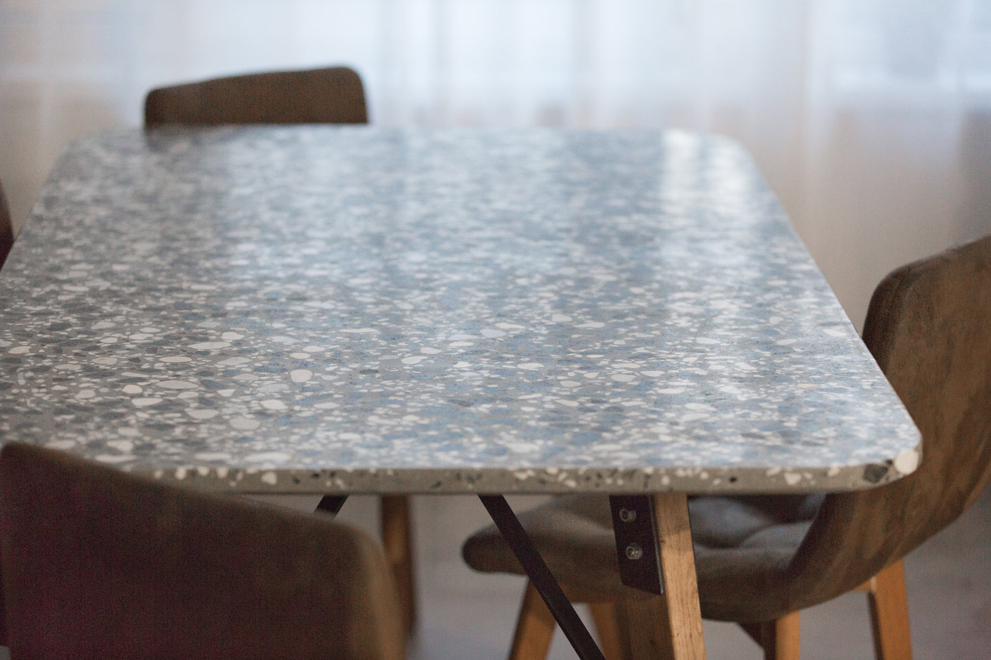 Jedálenský stôl terrazzo 170 x 90 cm
