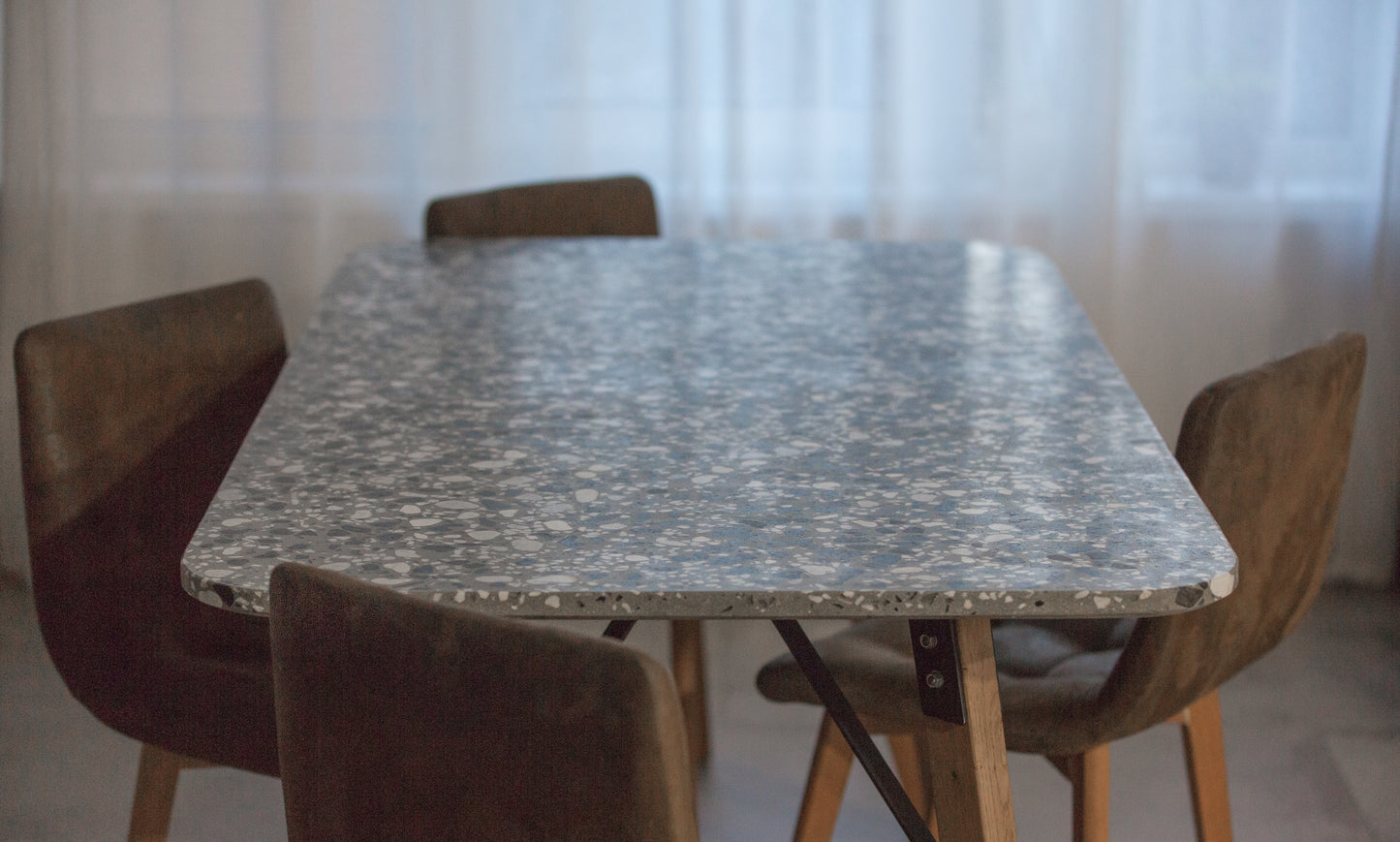 Jedálenský stôl terrazzo 170 x 90 cm